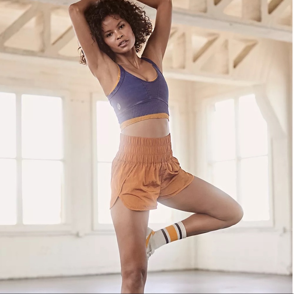 Free People- The Way Home Shorts in Toasted Coconut (burnt orange)